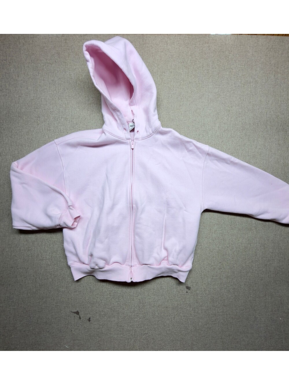 Aritzia Sweatfleece Mega Fit Full Zip Hoodie Pink Women's XS Oversized